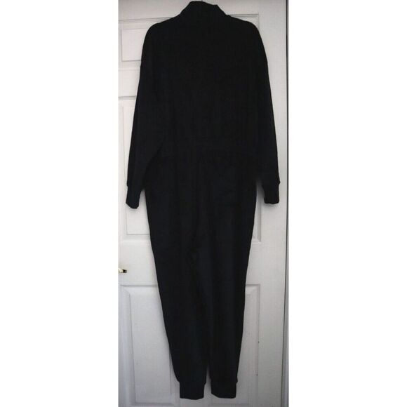 Fabletics ON2357060-0001 Women's Sz XXL/1X Black Cozy Cord Zip Jumpsuit $100 - Picture 2 of 13